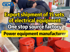 Exportação de 15 conjuntos de equipamentos eléctricos