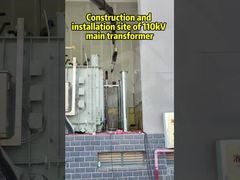 Local de construção e instalação de um transformador principal de 110 kV