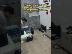 Fornecer apoio técnico no local para testes de equipamentos a clientes de Cingapura