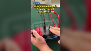 Teste de resistência de contato do disjuntor a vácuo de 10kV