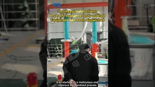 O pedido do cliente do Sudeste Asiático foi enviado