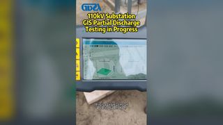 Teste de Descarga Parcial GIS de Subestação 110kV em